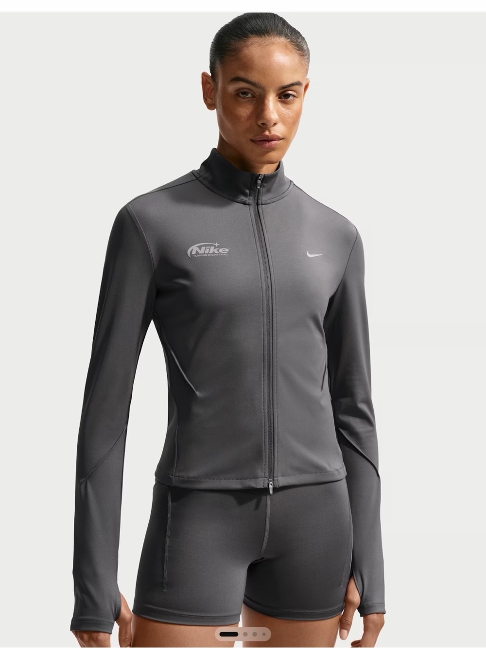 Nike Women’s Dark Gray Full-Zip Utility Jacket